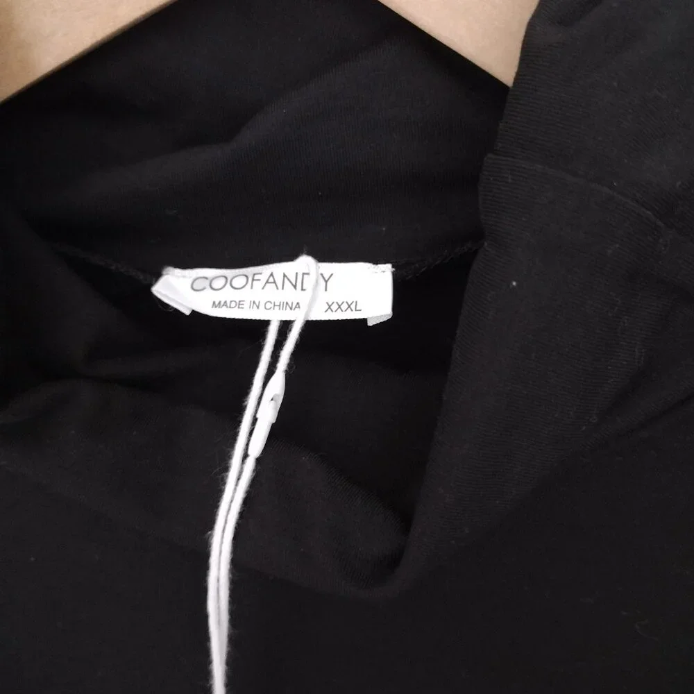 COOFANDY Men’s Black Turtleneck Pullover XXXL Soft Quality Sweater NWT